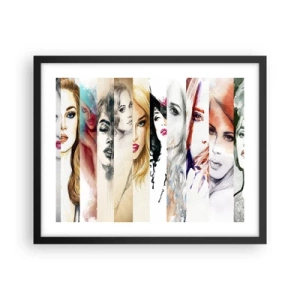 Plakat i sort ramme - Og det er altid DIG - 50x40 cm