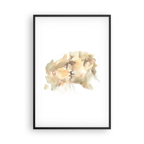 Plakat i sort ramme - Den fundne halvdel? - 61x91 cm