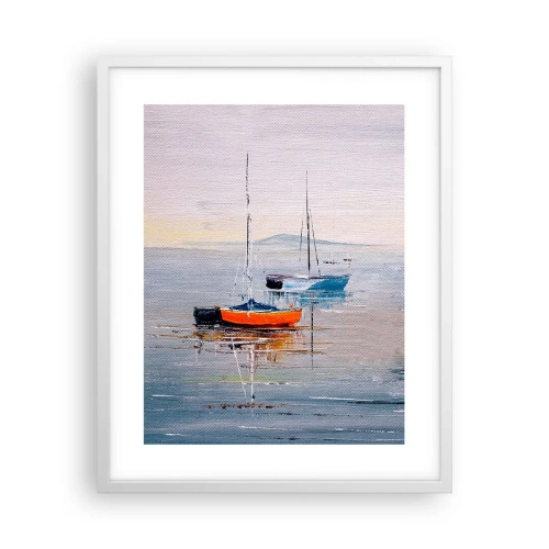 Plakat i hvid ramme - Et velfortjent hvil - 40x50 cm