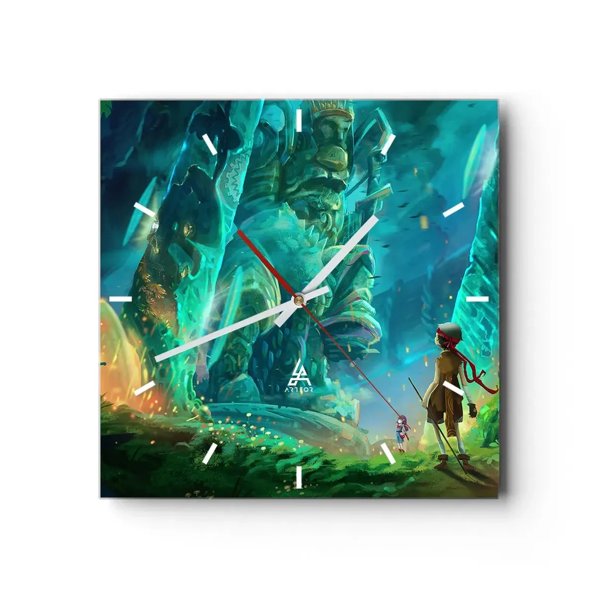 Vægur, Uret - Fra den store eventyrbog - 30x30 cm