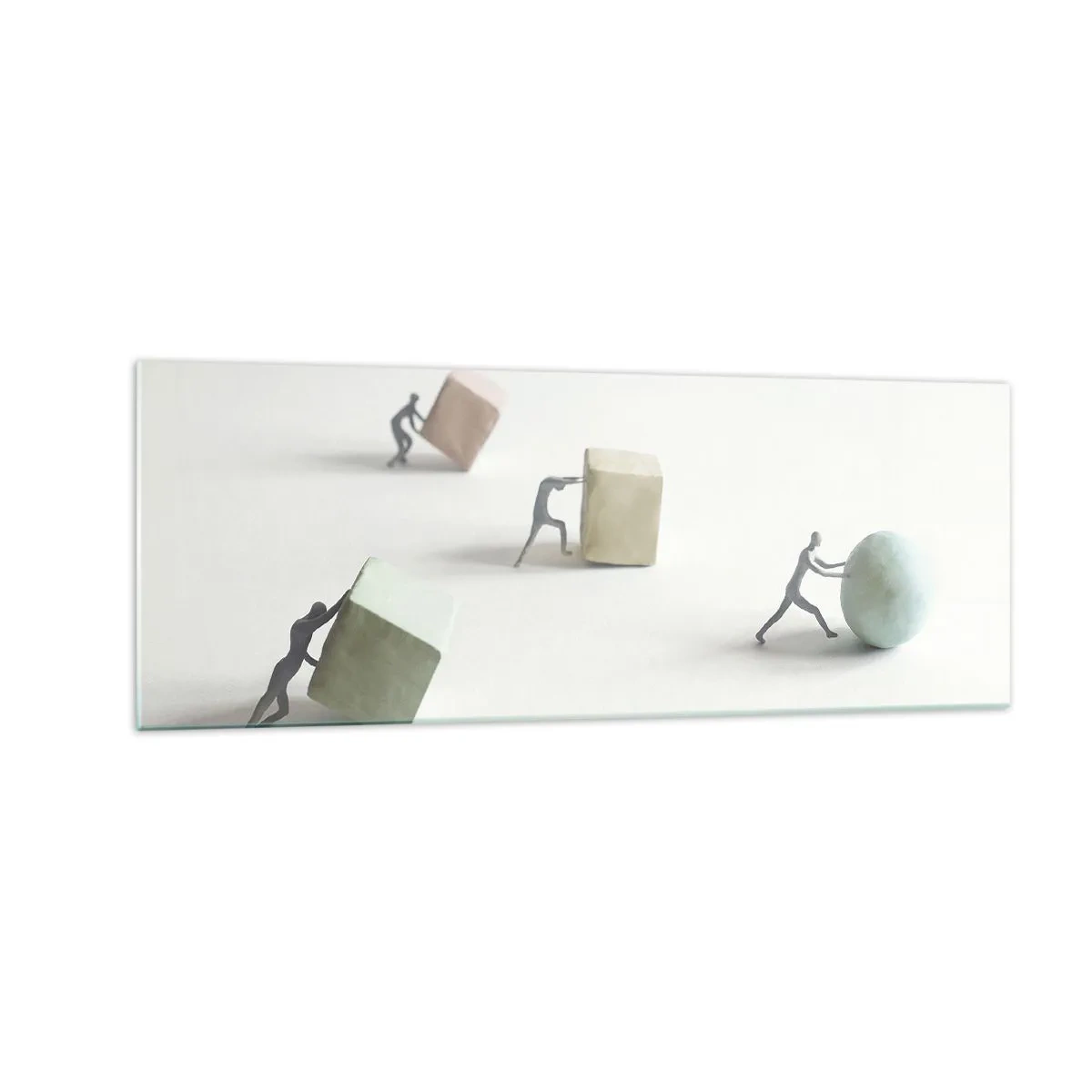 Billede på glas - Selve livet - 140x50 cm