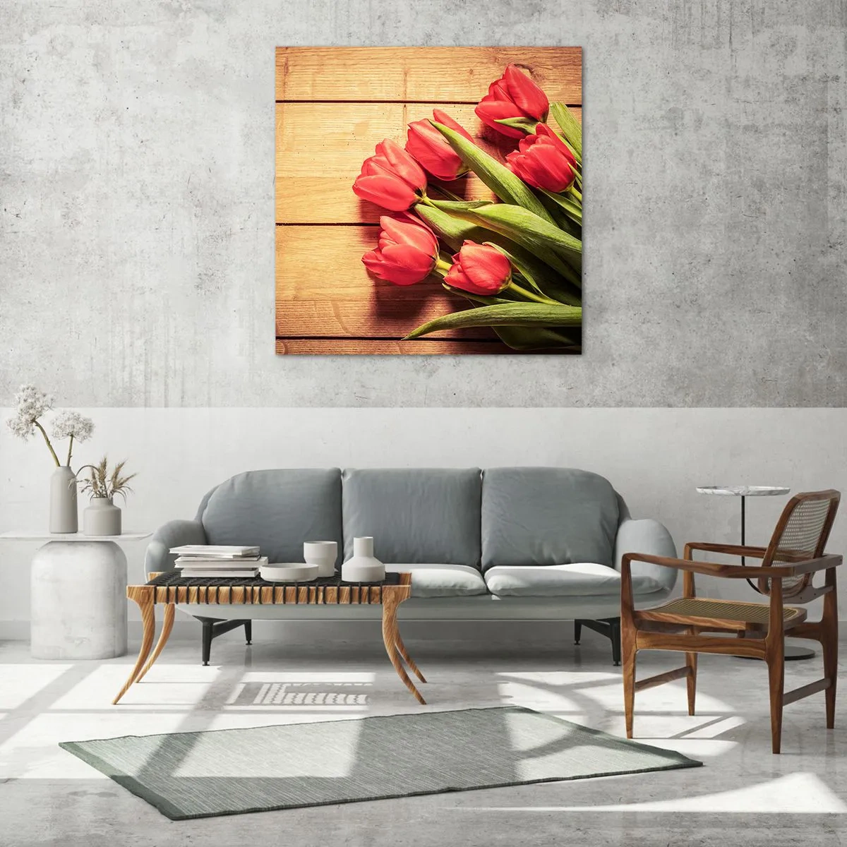 Billede på glas - Forårets tilståelse - 60x60 cm