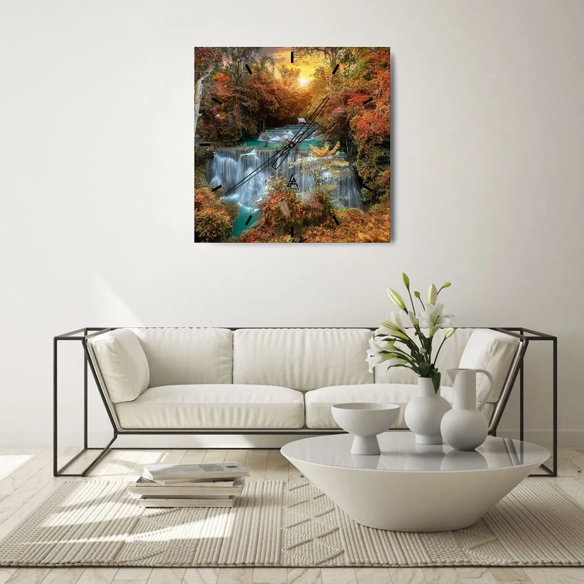 Vægur, Uret - Skovens skjulte skat - 30x30 cm