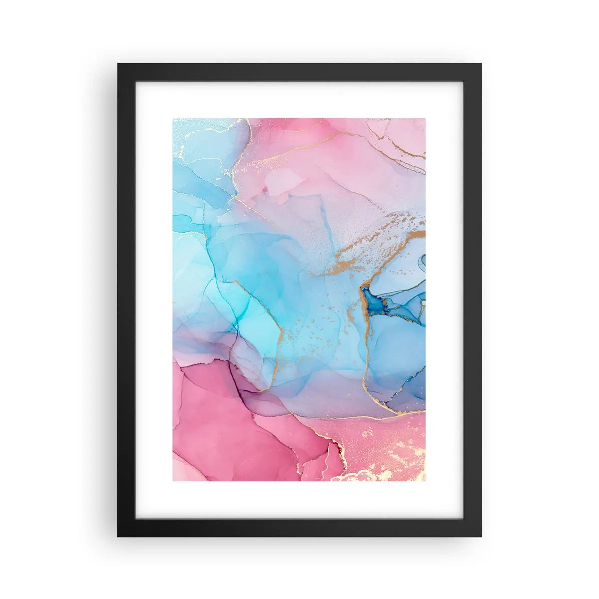 Plakat i sort ramme - Møde og gennemtrængning - 30x40 cm