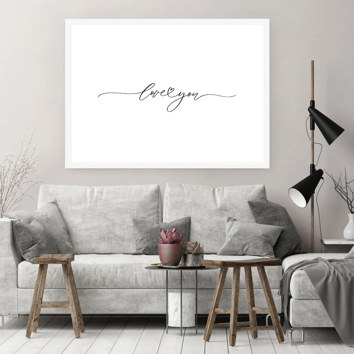 Plakat - Sort og hvid - 40x30 cm