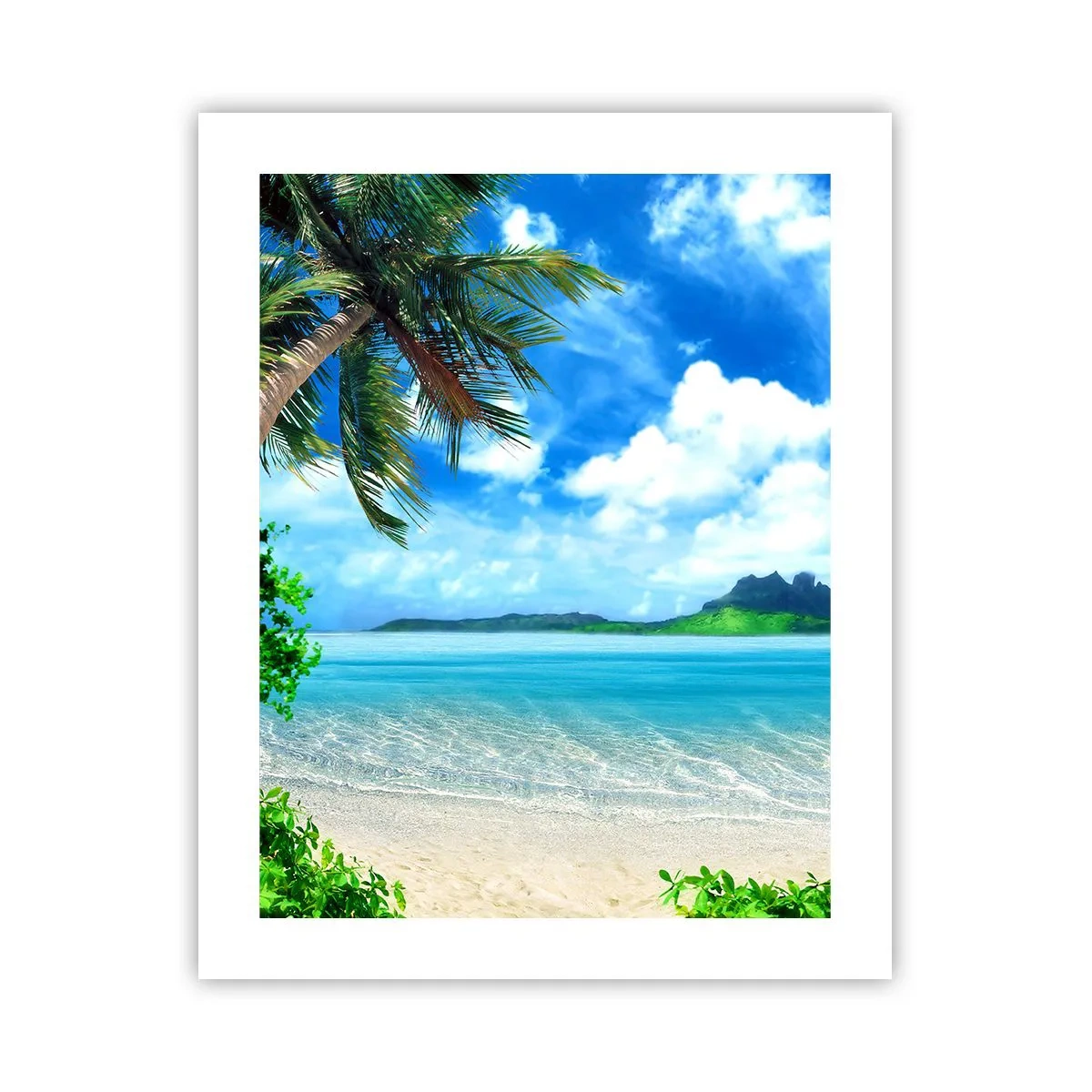 Plakat - Azur i troperne - 40x50 cm