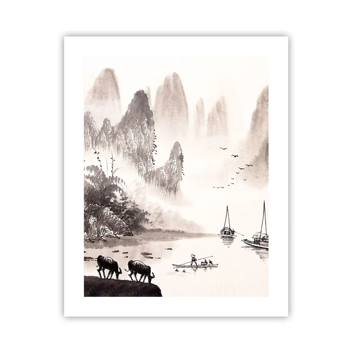 Plakat - Østens eksotiske hverdag - 40x50 cm