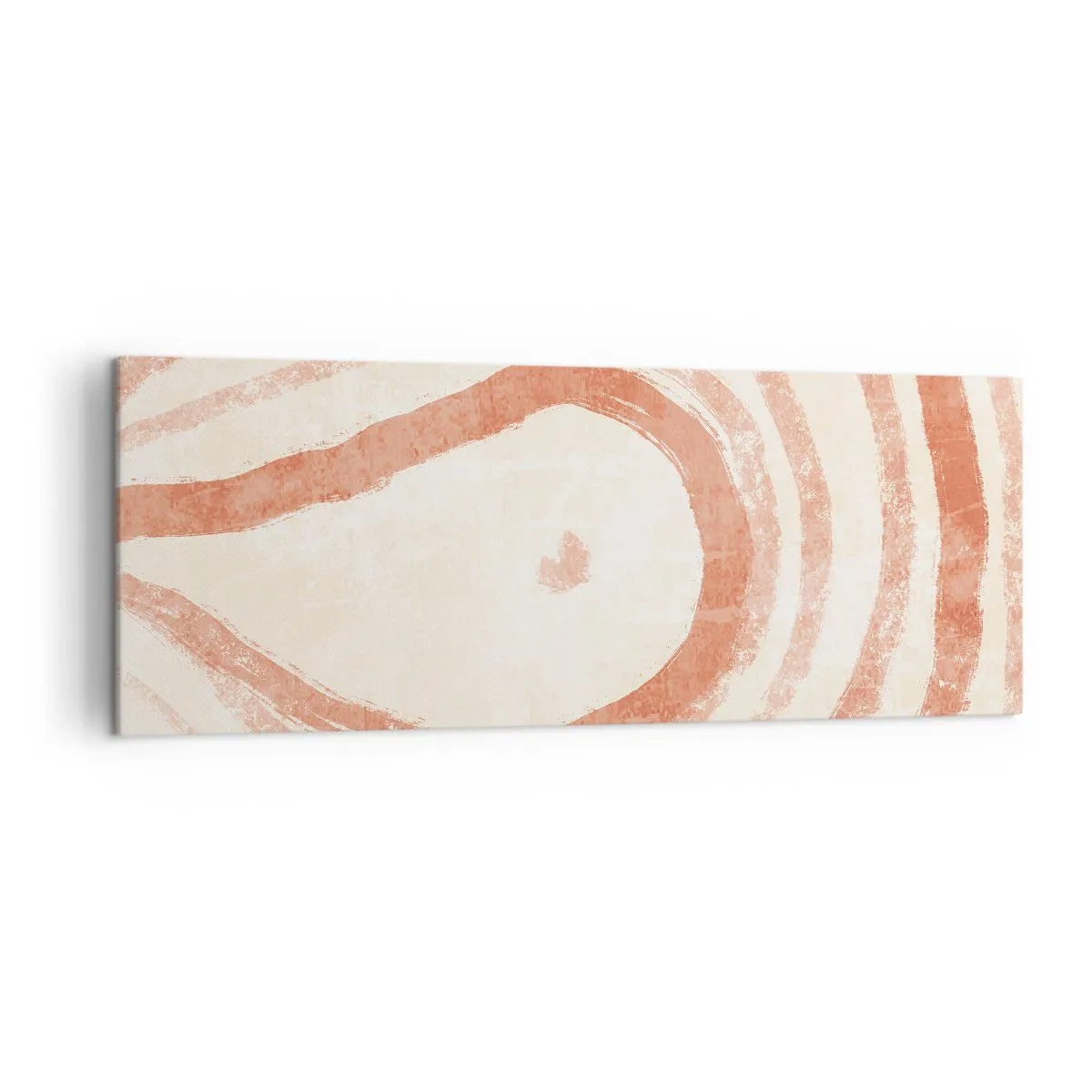 Lærredstryk - Billede på lærred - Koralcirkler - komposition - 140x50 cm