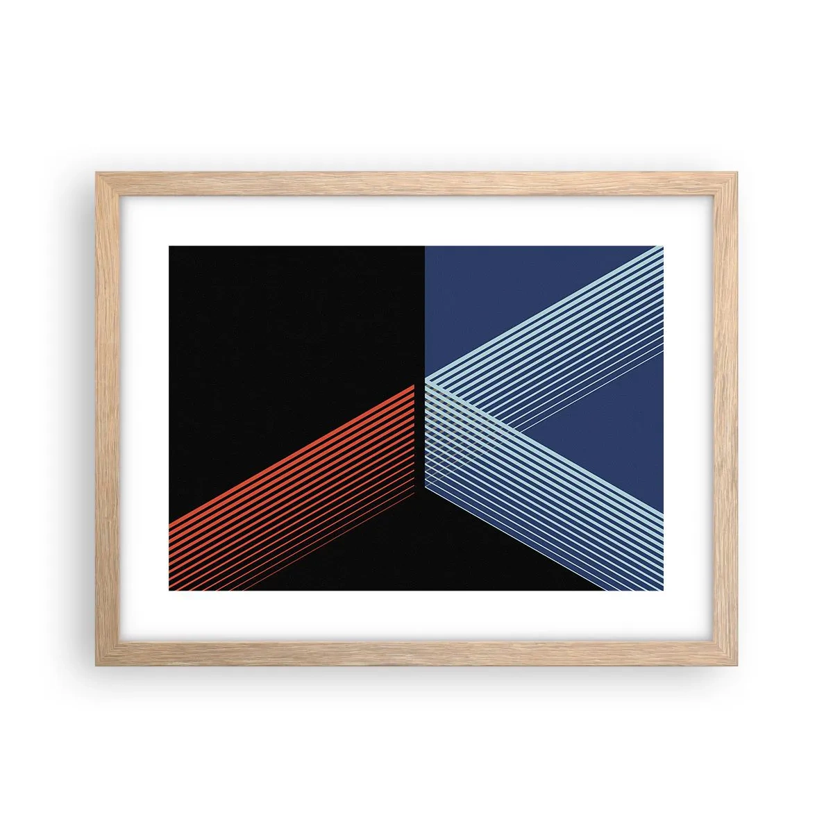 Plakat i ramme af lyst egetræ - En simpel historie - 40x30 cm