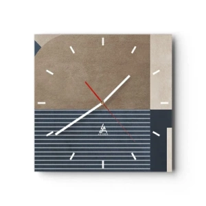 Vægur, Uret - En komposition af enkelhed og rundhed - 30x30 cm