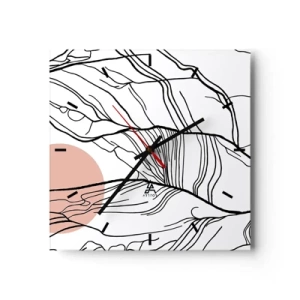 Vægur, Uret - I et netværk af kviste - 40x40 cm
