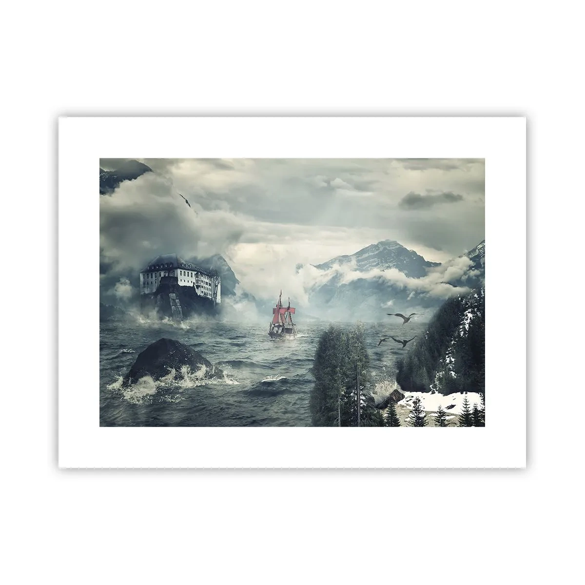 Plakat - På magiske vande - 40x30 cm