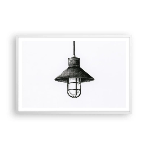 Plakat i hvid ramme - Som for mange år siden... - 91x61 cm