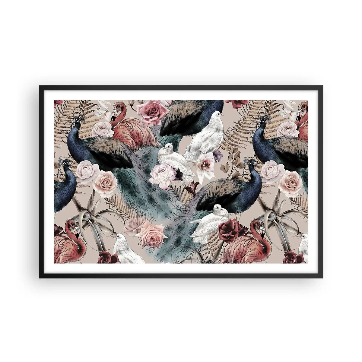 Plakat i sort ramme - I paladsets have - 91x61 cm