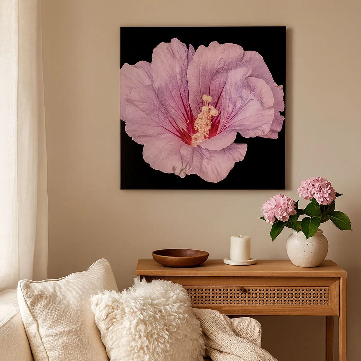 Lærredstryk - Billede på lærred - Lige i hjertet - 30x30 cm