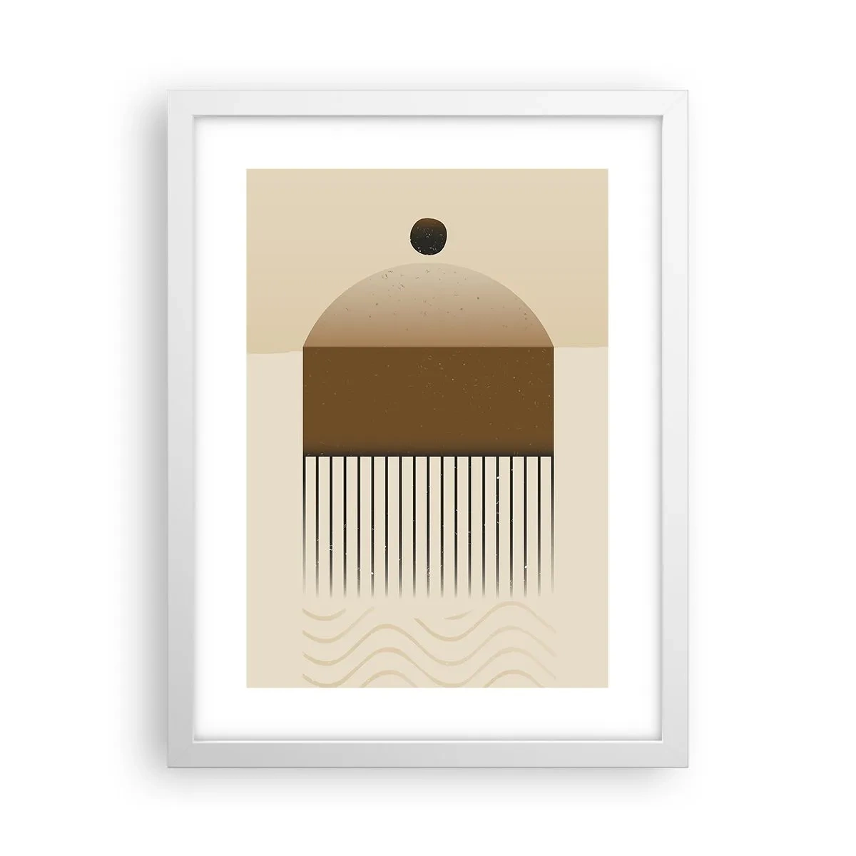 Plakat i hvid ramme - Forskellige stater - 30x40 cm