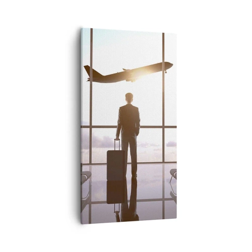 Lærredstryk - Billede på lærred - Du har tid, sæt farten ned - 55x100 cm