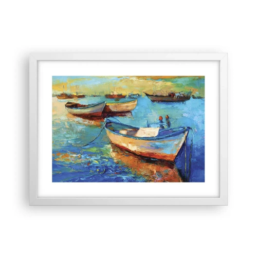 Plakat i hvid ramme - I den sydlige bugt - 40x30 cm