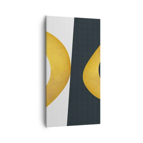 Lærredstryk - Billede på lærred - Først: guld - 55x100 cm