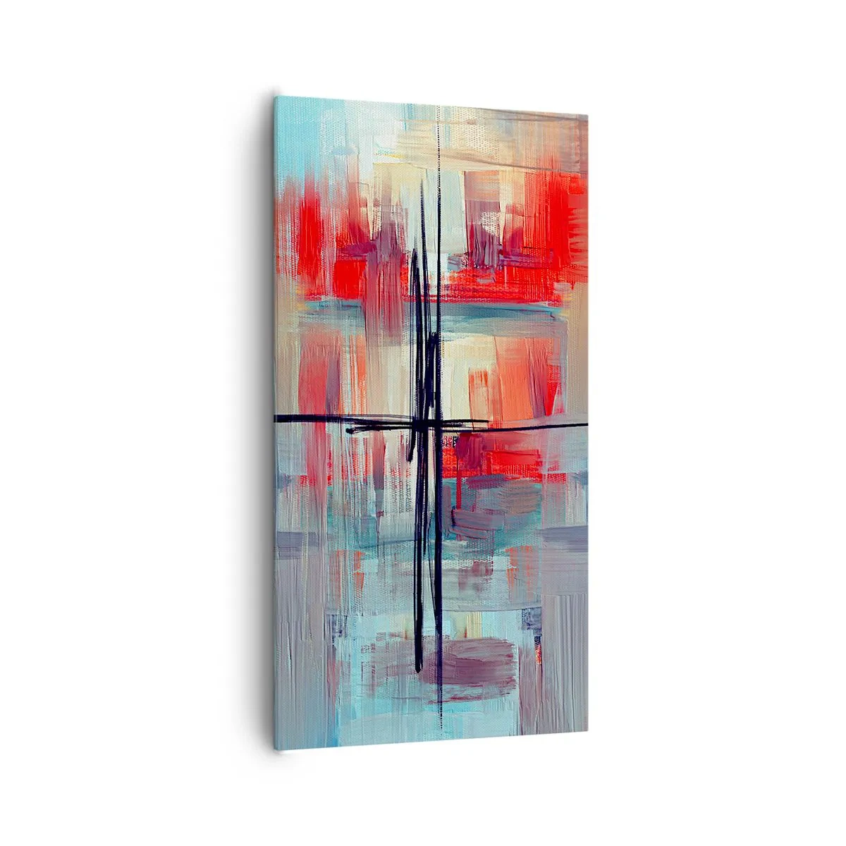 Lærredstryk - Billede på lærred - Landskab i en ukendt dimension - 65x120 cm