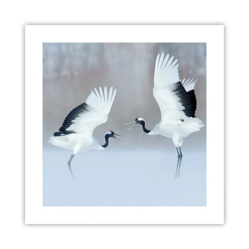 Plakat - Danser i tågen - 40x40 cm