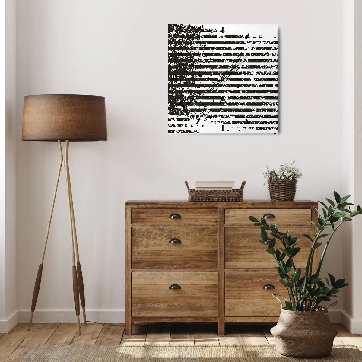 Vægur, Uret - Rytme og støj - 40x40 cm