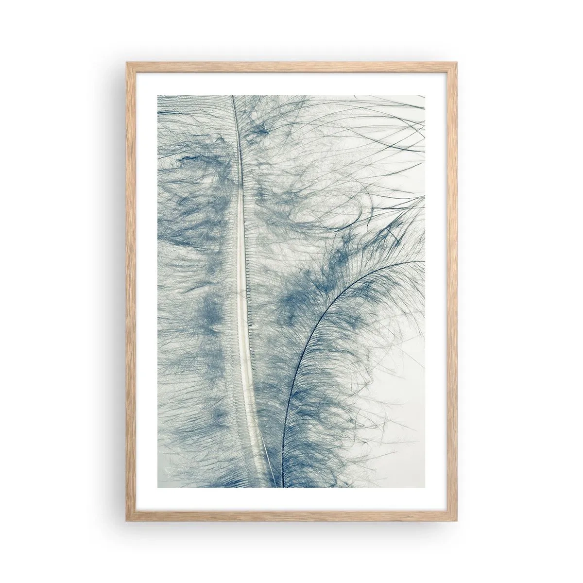Plakat i ramme af lyst egetræ - Naturens hvisken - 50x70 cm
