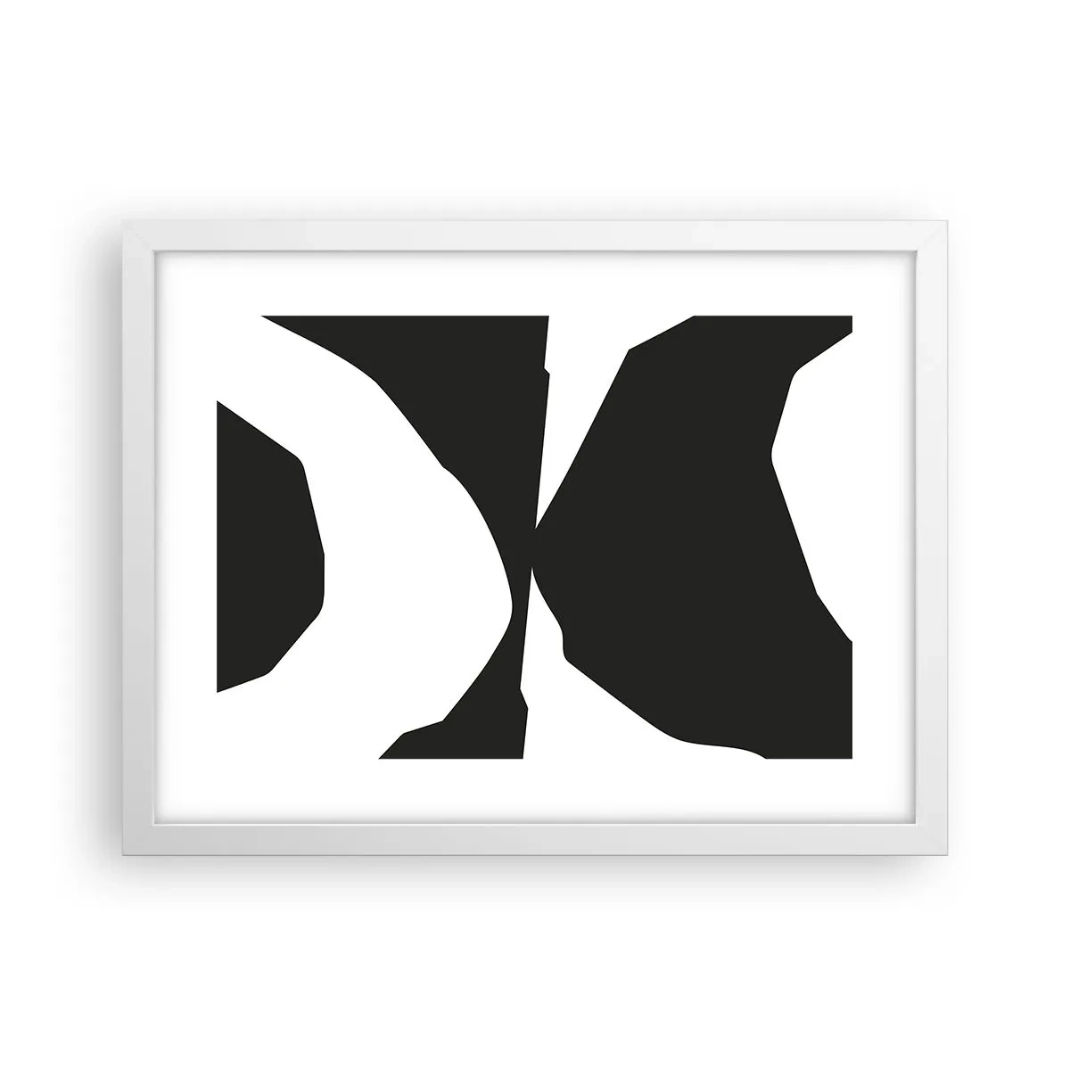 Plakat i hvid ramme - Positiv-negativ - 40x30 cm