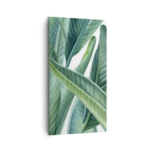 Lærredstryk - Billede på lærred - Det grønne i sig selv - 55x100 cm
