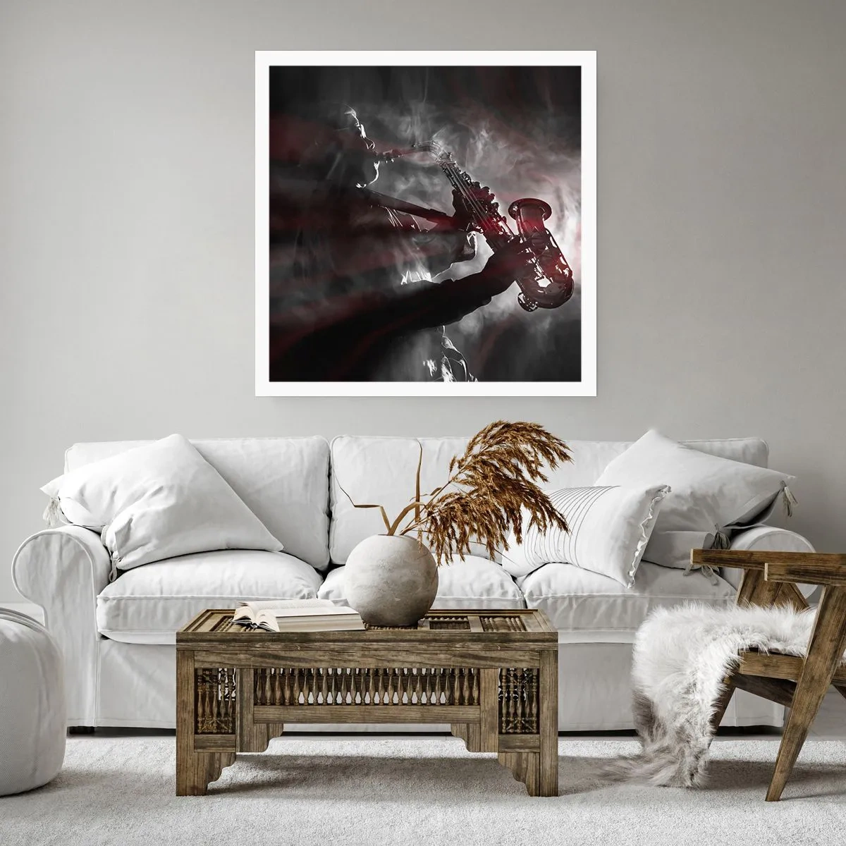 Plakat - I jazzens dampe - 60x60 cm