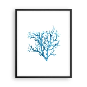 Plakat i sort ramme - Marint filigran - 40x50 cm