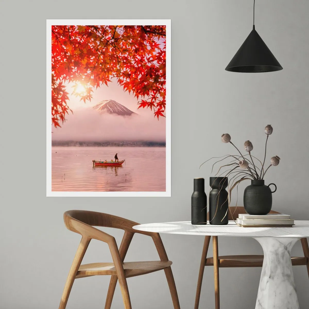 Plakat - I en japansk atmosfære - 30x40 cm