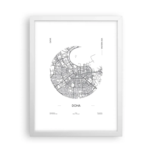 Plakat i hvid ramme - Dohas anatomi - 30x40 cm