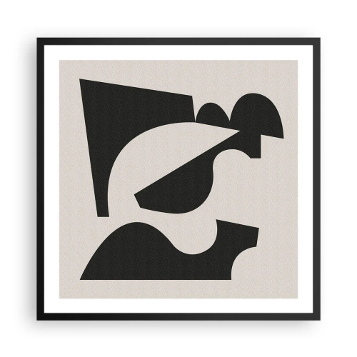 Plakat i sort ramme - Sammensæt din egen - 60x60 cm