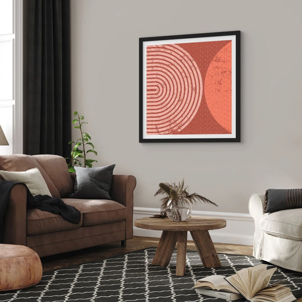 Plakat i sort ramme - Tæt forhold - 40x40 cm