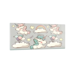 Billede på glas - Der er bestemt ... - 120x50 cm