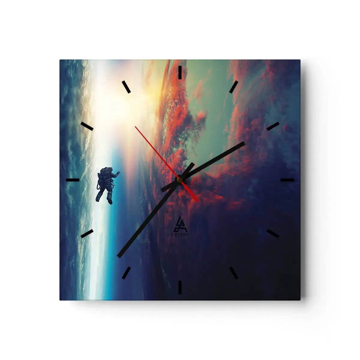 Vægur, Uret - Over for universet - 30x30 cm