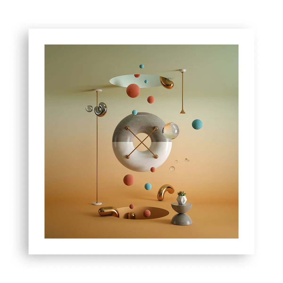 Plakat - Alt kan ske - 50x50 cm