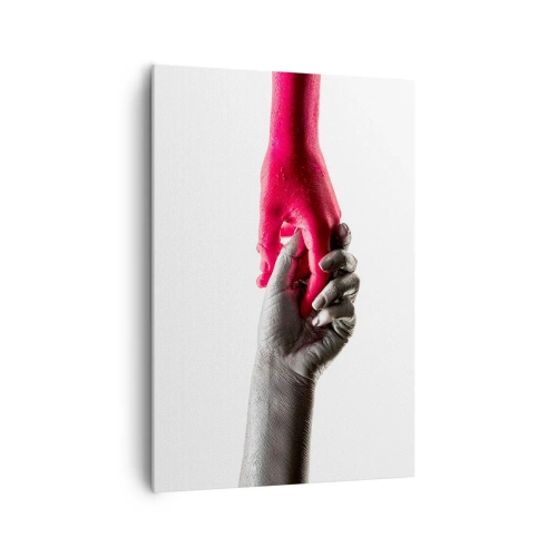 Lærredstryk - Billede på lærred - Sammen, om end forskellige - 70x100 cm