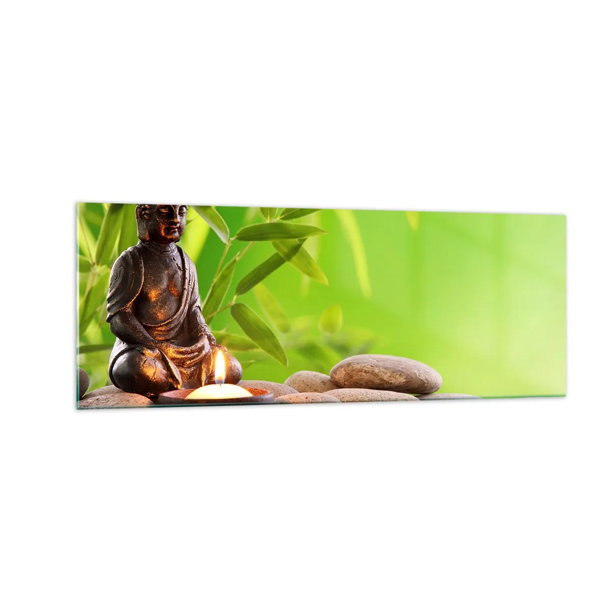 Billede på glas - Livet er smukt - 140x50 cm