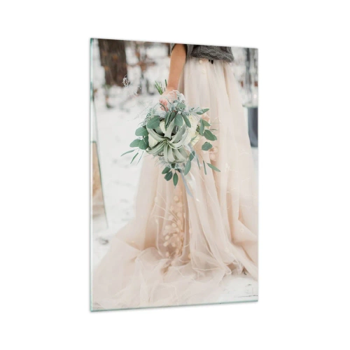 Billede på glas - Og de levede lykkeligt til deres dages ende - 70x100 cm