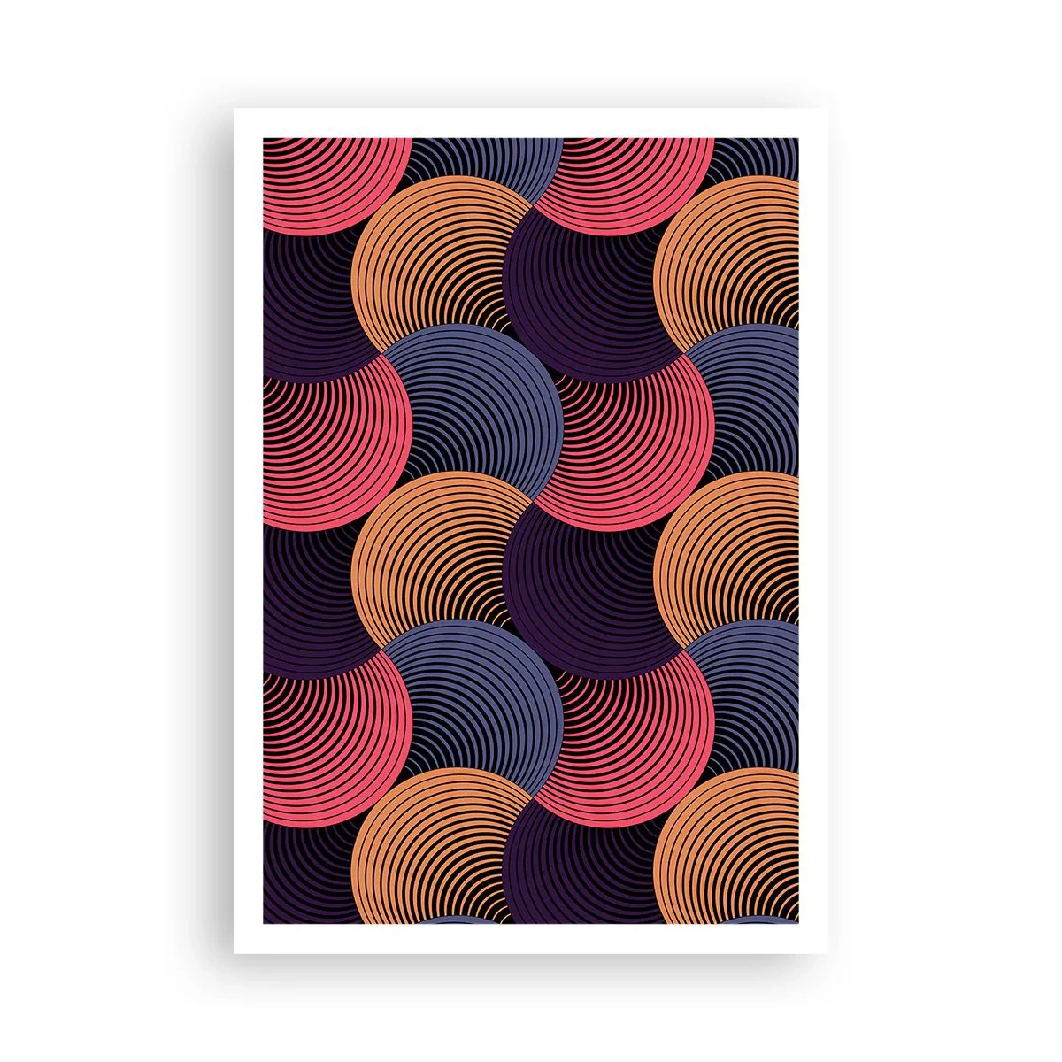 Plakat - I en cirkulær rytme - 70x100 cm