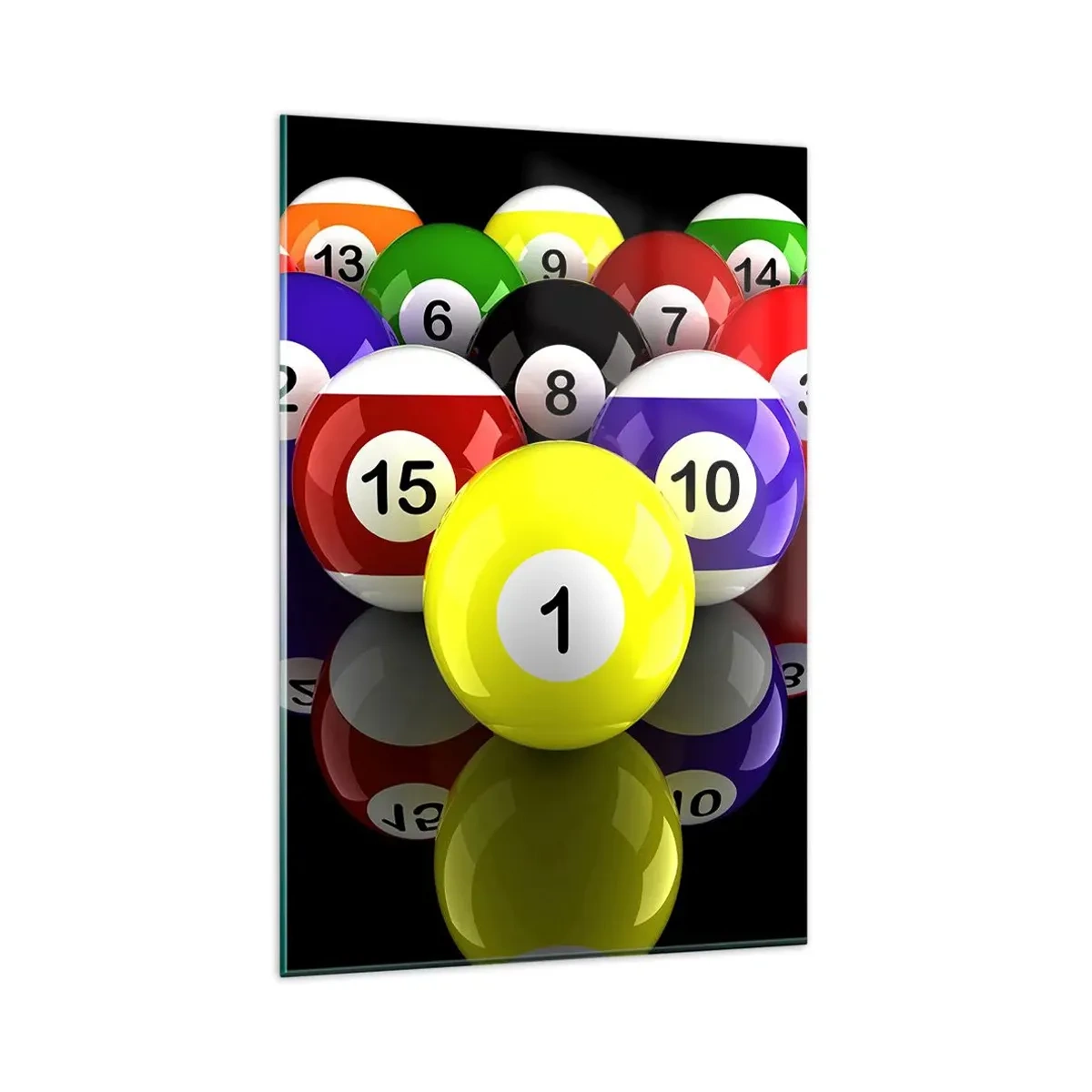 Billede på glas - Forskellige farver af leg - 80x120 cm