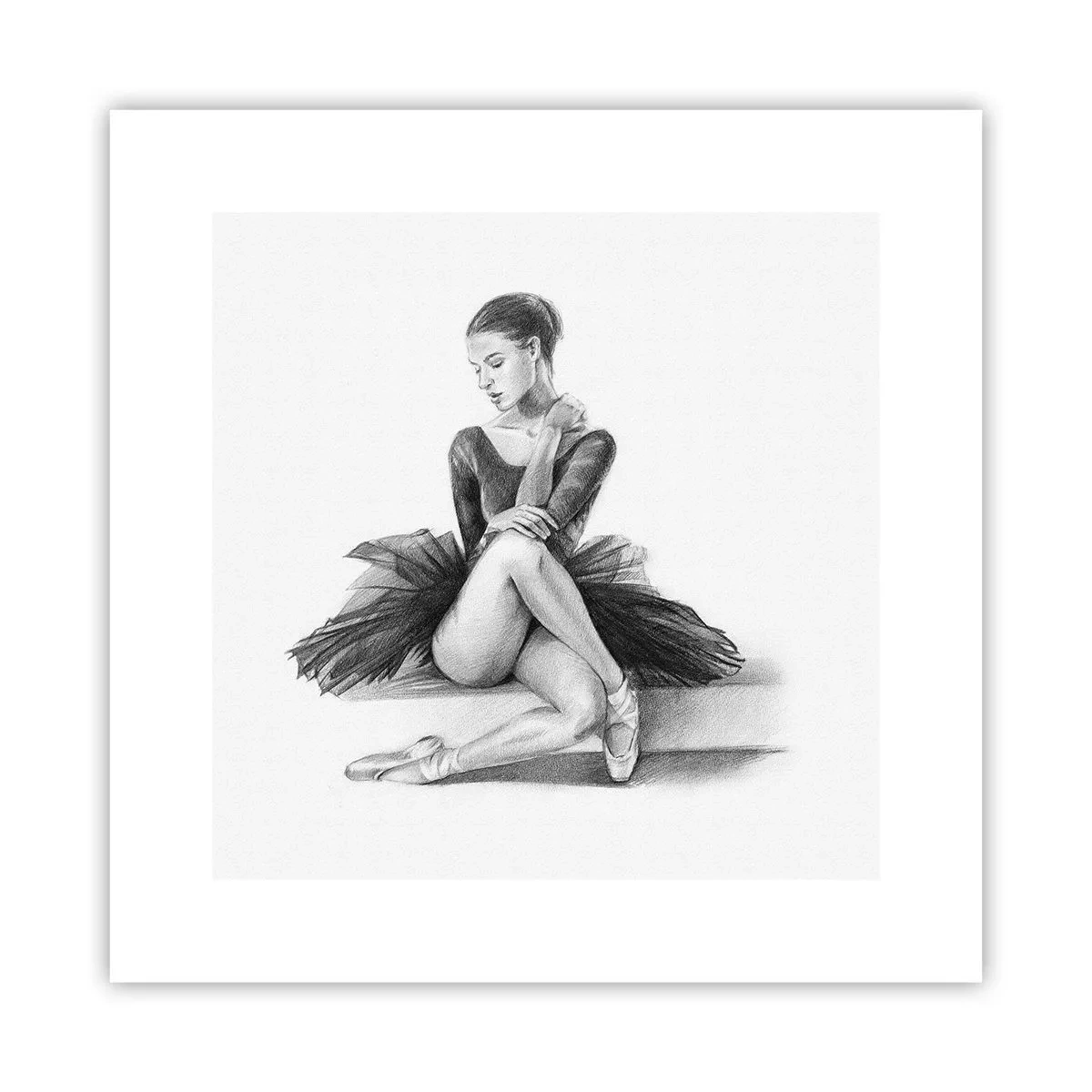 Plakat - Fortryllet af dans - 30x30 cm