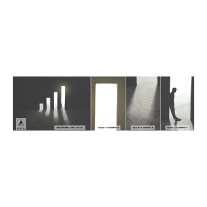 Prøve Fototapet Selvklæbende Deluxe Sticker - Succes - et indtryk - Forretning, Arkitektur, Mand - 100x30 cm