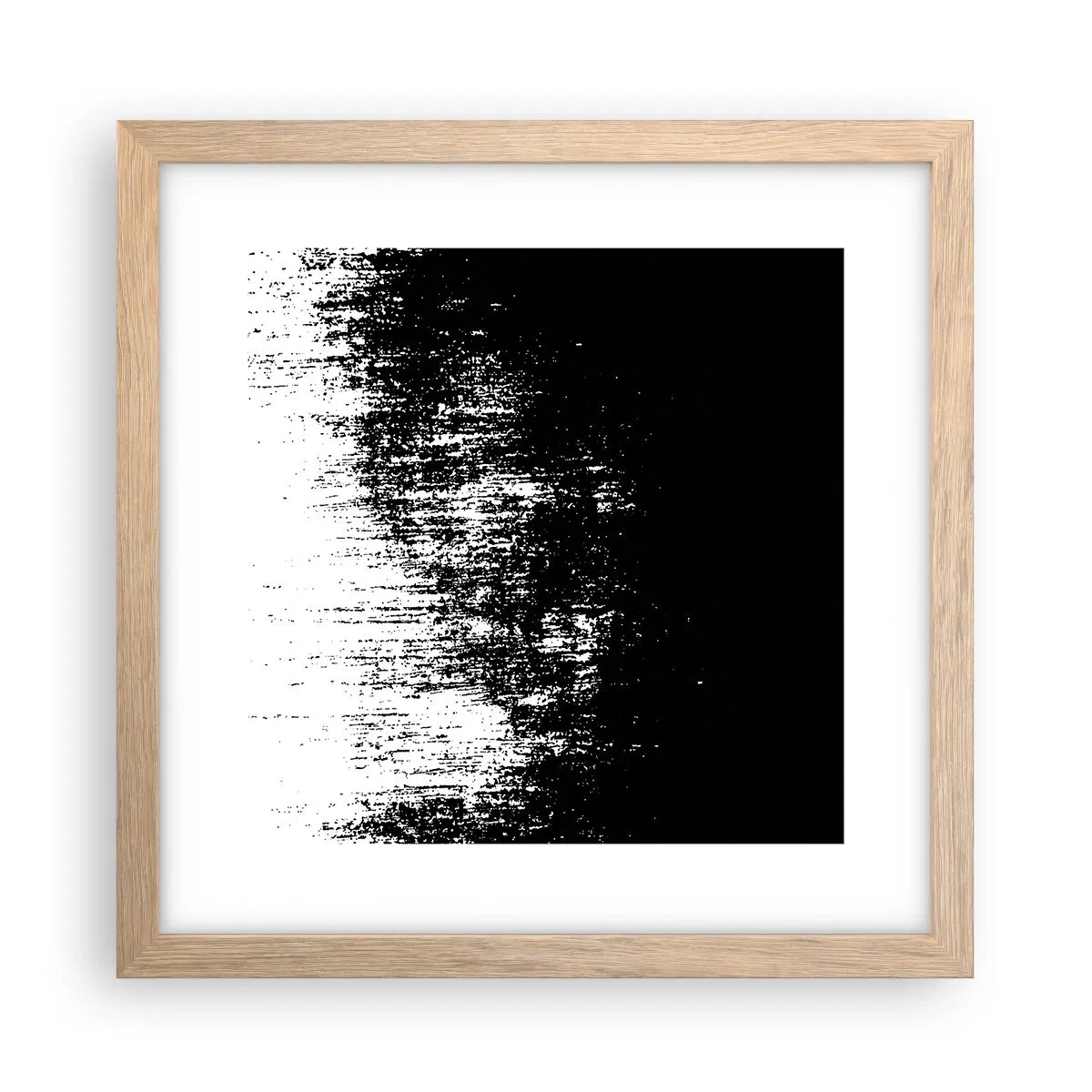 Plakat i ramme af lyst egetræ - Og vinderen er... - 30x30 cm