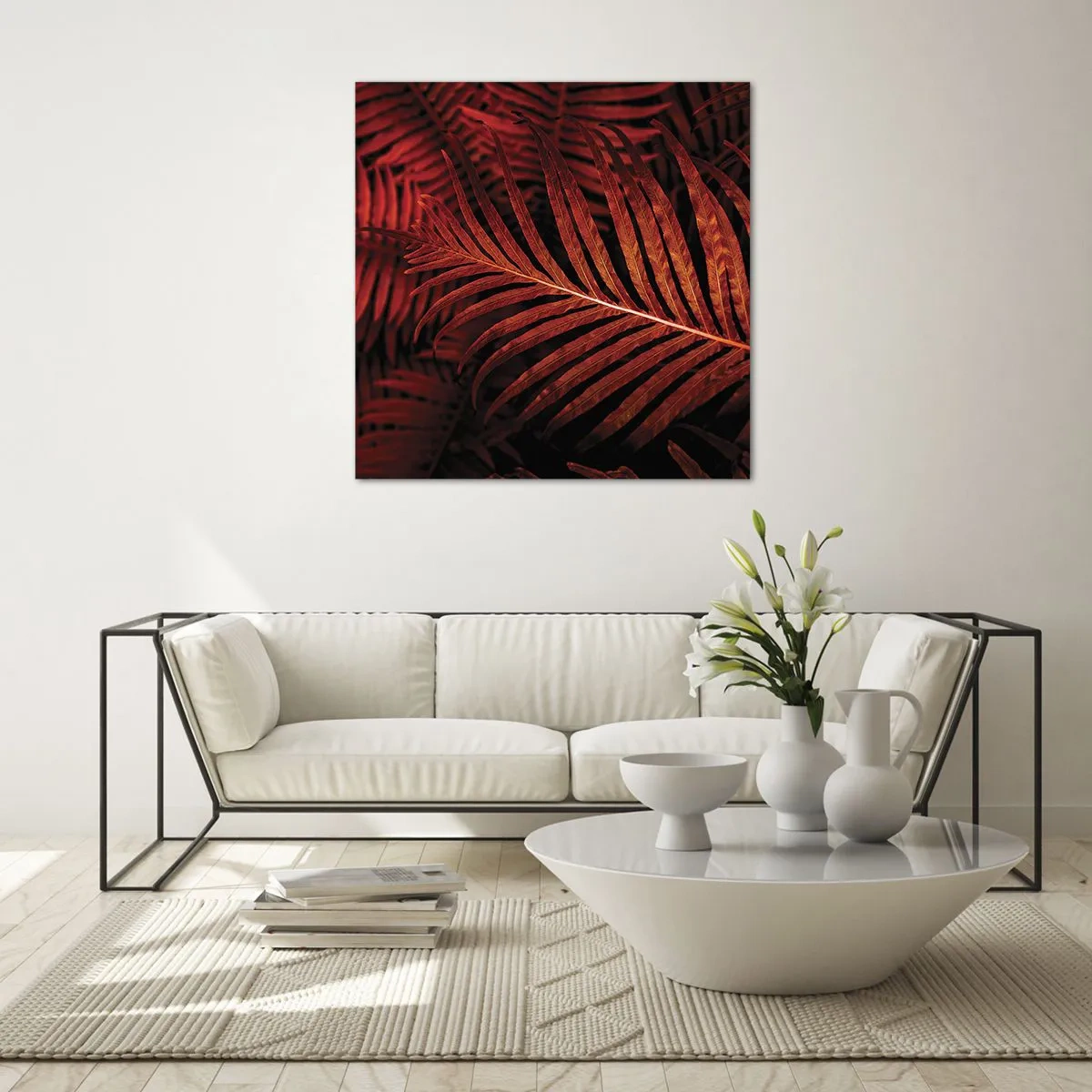 Billede på glas - Livets varme - 70x70 cm