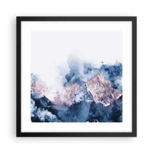 Plakat i sort ramme - Dette er toppene! - 40x40 cm