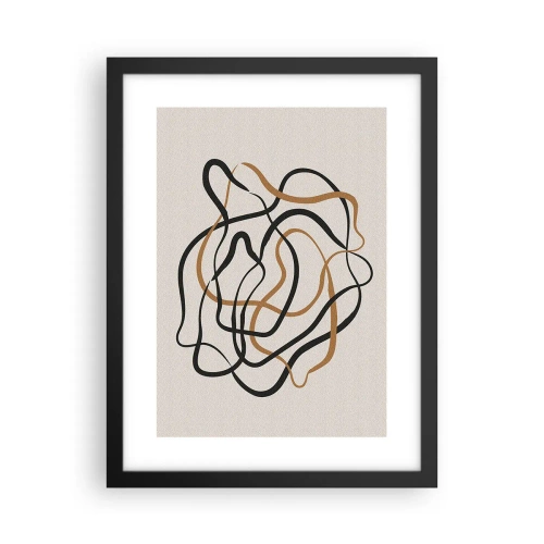 Plakat i sort ramme - Alt er gået galt - 30x40 cm