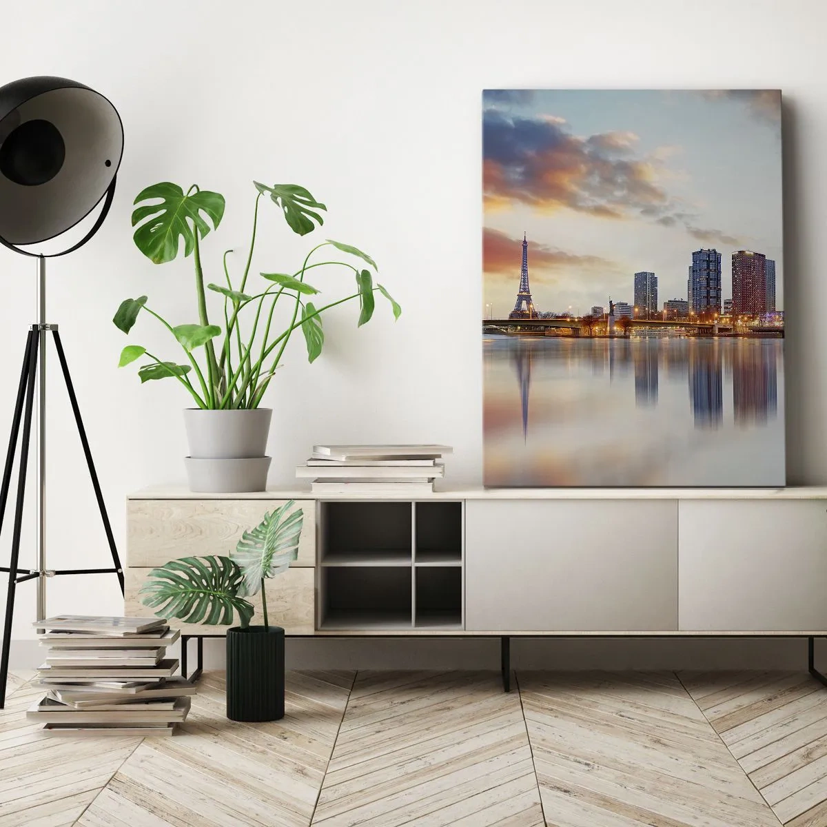 Lærredstryk - Billede på lærred - Den monumentale ro i Paris - 50x70 cm